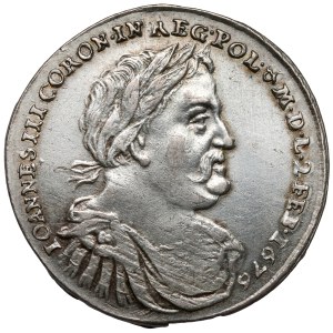 Jan III Sobieski, Żeton koronacyjny AD ISTAM PER HAS 1676 r.