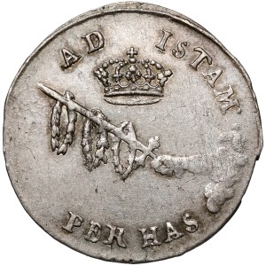 Jan III Sobieski, Żeton koronacyjny AD ISTAM PER HAS 1676 r.