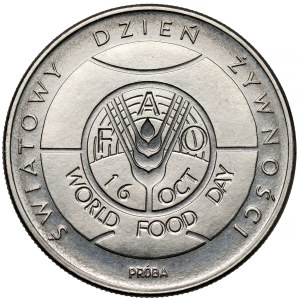 Próba NIKIEL 50 złotych 1981 FAO Światowy Dzień Żywności