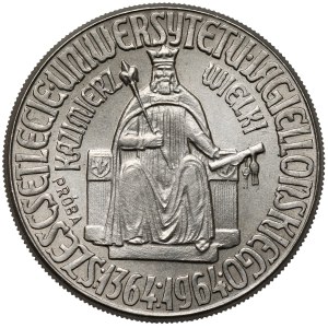 Probeprägung NICKEL 10 Złoty 1964 Kasimir der Große