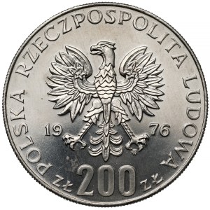NICKEL 200 zlotych 1976 Olympic Games Commemorative Coin - Olympic Torch