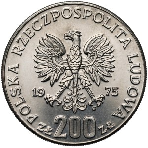 NICKEL Trial Coin, 200 zł, 1975, Victory over Fascism - Heads