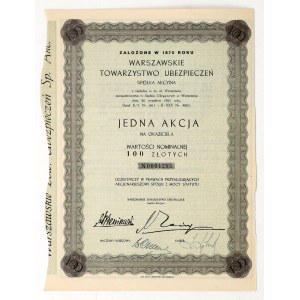 Varšavská poisťovňa, 100 zlotých, 1931