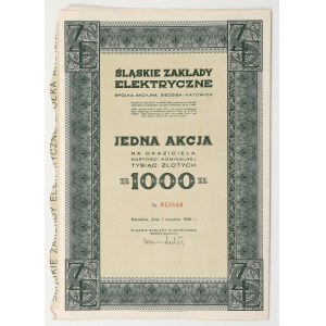 Silesian Electric Works, 1,000 zł, 1939