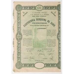 Bezirkskraftwerk an der San, Em.3, 5 × 1.000 mkp, 1923