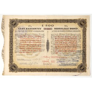 Polish Industrial Credit Society, 7% 500-pound mortgage bond, 1925