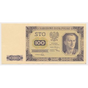 100 zlotych color proof, 1948—obverse and reverse prints glued together—RARE