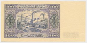 Próba kolorystyczna 100 złotych 1948 - brązowa