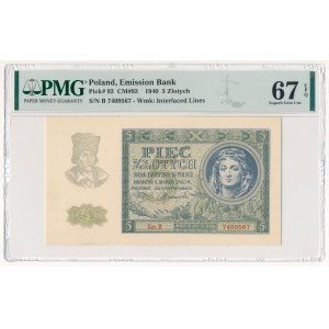 5 zlotych, 1940 - Series B