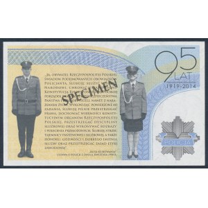 PWPW 95-lecie Policji Polskiej 1919-2014 - SPECIMEN