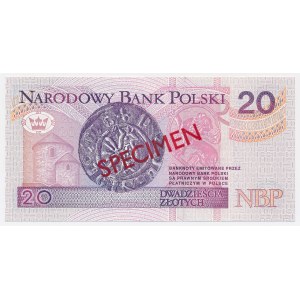 20 zł 1994 – VZOR – AA 0000000 – č. 1919