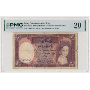 Irak, 1/2 Dinar 1931 (1942)