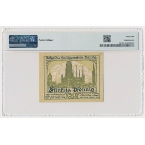 Gdańsk, 50 fenigov, 1919 – zelené