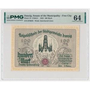 Gdańsk, 100 marek 1922