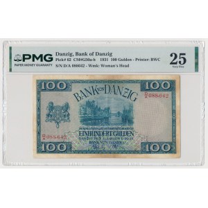 Gdańsk, 100 guilders, 1931 - D/A - high serial number