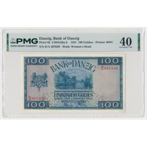 Gdańsk, 100 guilders, 1931 - D/A - low serial number