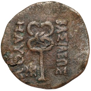 Indo-Skythen, Maues (125–85 v. Chr.) AE28
