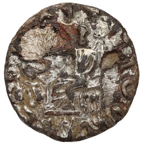 Baktria, Antialkidas (130-120 p.n.e.) Drachma subaerat