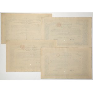 Szczecin (Stettin), Der Pommerschen Landschaft... , 100, 200, 500 i 1.000 Goldmark 1925-28 (4szt)
