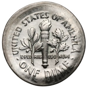 USA, 10-centová minca z roku 1997, Filadelfia – široký výsek