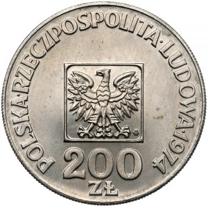 NICKEL Commemorative Coin, 200 zlotych, 1974, 30 Years of the Polish People's Republic