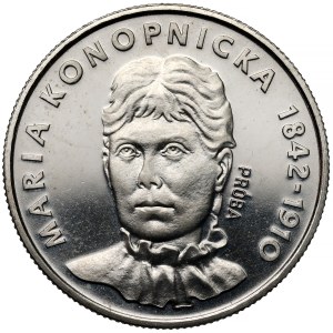 Próba NIKIEL 20 złotych 1978 Maria Konopnicka - mały Orzeł