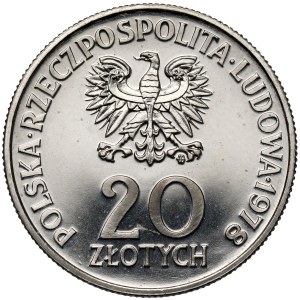 Próba NIKIEL 20 złotych 1978 Maria Konopnicka - mały Orzeł