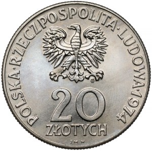 20 zlotych NICKEL Commemorative Coin, 1974, 25th Anniversary of the COMECON - Smooth