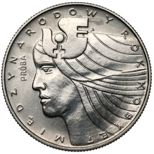 NICKEL 20 zlotych 1975 Year of Women Proof Coin - Head