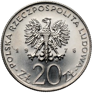 20 zlotych NICKEL trial coin, 1976, Budget Acts
