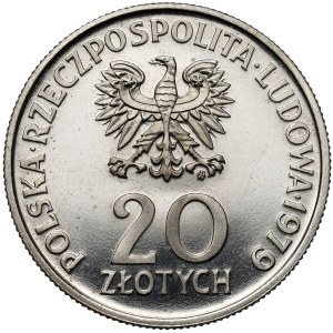 NICKEL 20 zlotych Trial Coin, 1979, Year of the Child