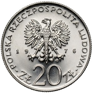 NICKEL 20 zlotych Trial Coin, 1976: 30 Years of Budget Laws in the Polish People's Republic