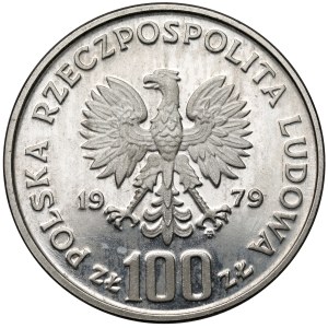 Zkušobná minca NIKEL 100 zlotých 1979 Ludwik Zamenhof – smerom doľava