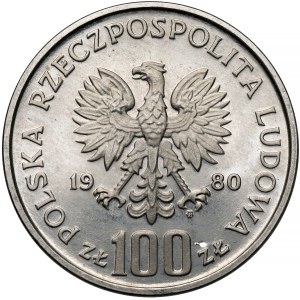 Probeausgabe NICKEL 100 Złoty 1980 XXII. Olympiade – Fackel