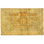 Gdańsk, 10 fenigov 1923 – október – KOGA a HERB vo vodoznaku