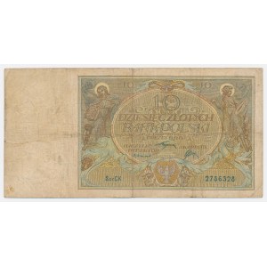 10 zlotych, 1926 - Ser.CK - denomination in the watermark