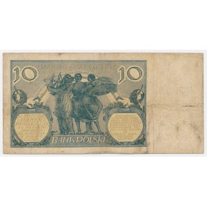 10 zlotych, 1926 - Ser.CK - denomination in the watermark