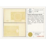 Unvollendeter Druck von 1.000 Złoty, 1946 – nur Unterdruck – Ex. Lucow