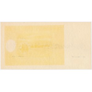 Unfinished 50 złotych note from 1946—just the background print