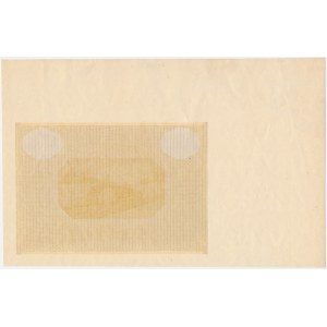 Unvollendeter Druck einer 100-Złoty-Banknote von 1946 – nur der Unterdruck der Rückseite