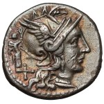 The Republic, C. Terentius Lucanus (147 B.C.) Denarius, Rome