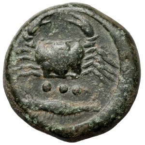 Grécko, Sicília, Akragas, AE Hemilitron (415–406 p. n. l.)