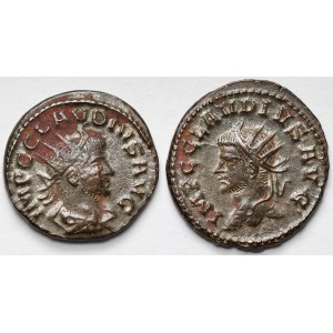 Empire romain, Claude II le Goth (268-270 apr. J.-C.) Antoniniens - lot (2 pièces)