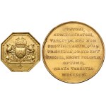 BUXHÖVDEN: A unique medal and token in GOLD, Warsaw, 1795.
