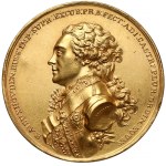 BUXHÖVDEN unikatowy medal i żeton w ZŁOCIE, Warszawa 1795 r.