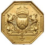BUXHÖVDEN unikatowy medal i żeton w ZŁOCIE, Warszawa 1795 r.