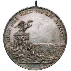 HÖHN, Prusy, Medal wypędzenie armii szwedzkiej 1679 - z kolekcji CESARZA