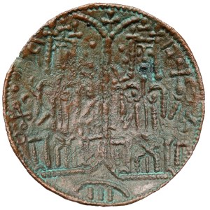 Ungarn, Béla III. (1172–1196) AE27 Schale / „Kupfermünze“