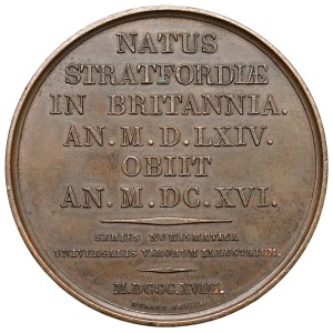 France, William Shakespeare Medal, 1818 (Durand)