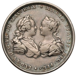 Hochzeitsmedaille von Ludwig XV. und Maria Leszczyńska, 1725